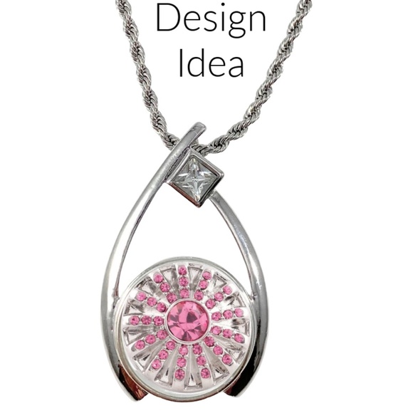 October Birthstone Snap Charm 20mm for Standard Size Accessories - Picture 2 of 4